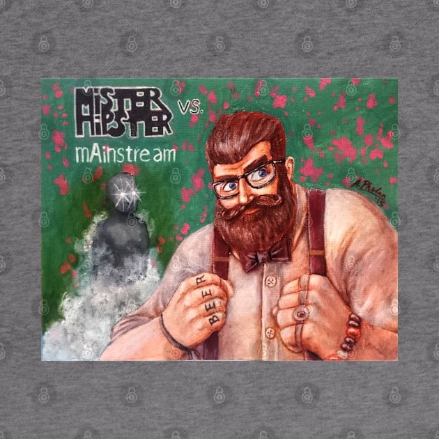 Mister Hipster vs mAinstream by FieryWolf